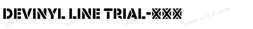 Devinyl Line Trial字体转换